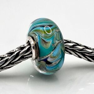 TROLLBEADS Rare Van Gogh Unique #1 LAA 925S colorful swirls, style of the artist